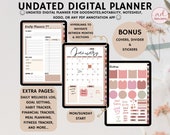 Undated Goodnotes Planner, Goodnotes Template, iPad Planner, Digital Journal Pdf, Daily Weekly Monthly Digital Planner, Notability Planner