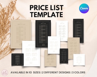 Plantilla de lista de precios de velas editable, lista de precios de velas, tarjeta de menú para pequeñas empresas, hoja de precios imprimible, folleto de lista de precios, lista de menú de velas