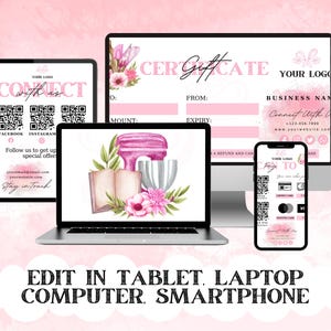 Editable Cake Business Templates Bundle, Home Bakery Business Templates Bundle, Cake Care Cards, Cake Cutting Guide, Cake Care Instruction