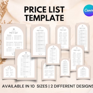 Modelo de lista de preços de velas editável, lista de preços de velas, cartão de menu para pequenas empresas, folha de preços para impressão, folheto de lista de preços, lista de menu de velas