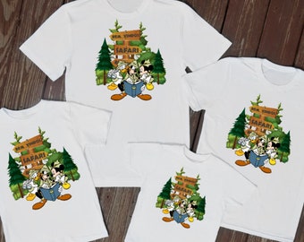 Camisetas familiares a juego Animal safari kingdom tops a juego camisetas familiares camisetas de parque temático niños adultos camisas unisex regalo de árbol
