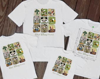 Camisetas familiares a juego, camisetas a juego del reino de los safaris de animales, camisetas familiares, camisetas de parques temáticos, camisetas unisex para niños y adultos, regalo de árbol