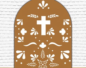 AB4609(SB) Barro orange Cielito Lindo Mexican Panel backdrop Party decoration Prop Coroplast Panels Machine Cut No stands included