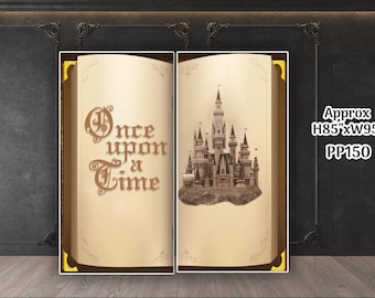 PP150(SB) Once upon a time fairy tale giant book princess vintage backdrop Party decoration Prop Coroplast Panel Contour No stands included