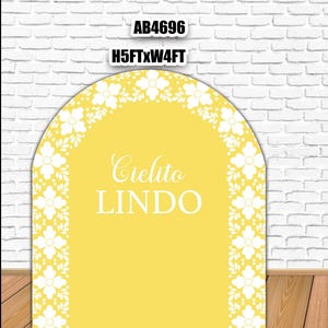 AB4696(sb) Yellow Cielito Lindo Mexican Panel 5x4   backdrop Party decoration Prop Coroplast Panels Machine Cut (No stands included