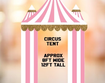 UP1766FS UP1765FS (SB)  Pink Circus carnival tent panel Party decorations Props Coroplast Panels, Contour Machine Cut, (No stands included)