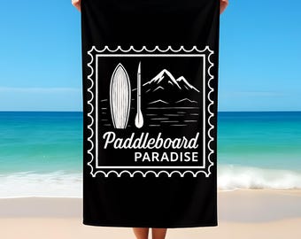 Paddleboard Paradise Beach Towel: SUP Watersports Accessory
