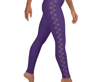 Leuchtende Zia Leggings: New Mexico Kunst Symbol
