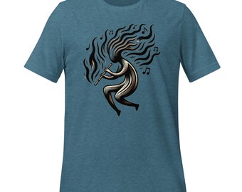 New Mexico Unisex T-shirt | Echoes of Kokopelli - Unisex Tee | New Mexico Kokopelli | New Mexico Gift | Mystic Roadrunner