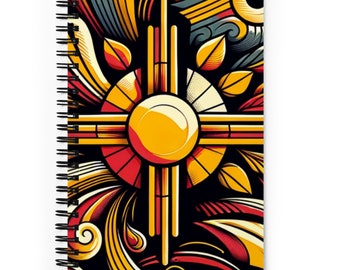 Sunlit Zia Notizblock: New Mexico Art