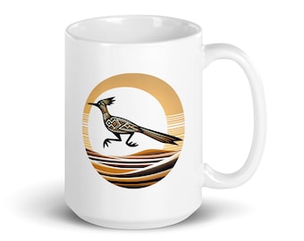 Sonnenaufgang RoadRunner Kaffeetasse: New Mexico Kunst Geschenk