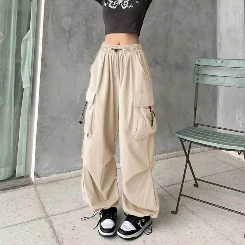 Black Baggy Cargo Pants -  Canada