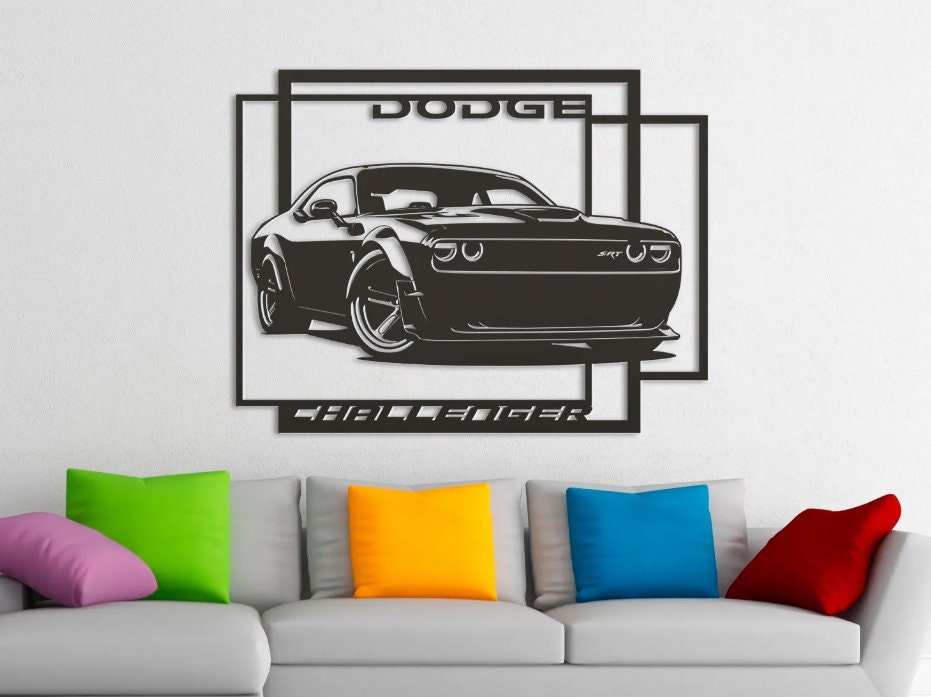 Dodge challenger poster - Etsy 日本