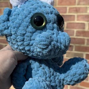 Dragon Plushie Baby Dice Goblin For Fantasy Lovers, Handmade Stuffy