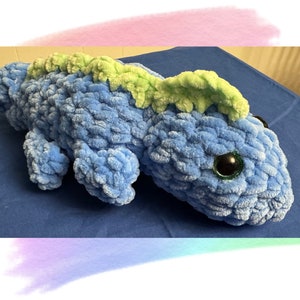 Stuffed Amigurumi Chameleon|Crochet Handmade Toy|Kid&#39;s Gift|Reptile Lizard