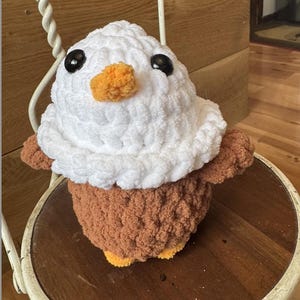 Eagle Crochet|Stuffed Bald Eagle|Patriotic Eagle|Gift For Him|Gift for Dad|Patriotic Decor|Bald Eagle|Red, White and Blue|Americana Decor