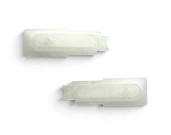 Transparent SNES L & R Trigger Button Replacement Set of 2 Super Nintendo Controller Mod Parts Clear Colored Shoulder Buttons Custom Upgrade