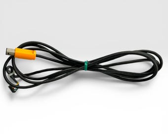 Cable de repuesto original para mando de Nintendo GameCube: naranja, plateado, índigo, negro.