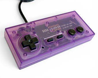 Custom NES Controller Atomic Purple New Premium Gold Contact PCB USA-Made Shell Oem Feel