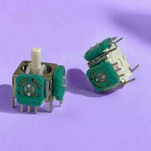 Juego de repuestos de joystick analógico para mando de GameCube (2 unidades) Blanco y negro