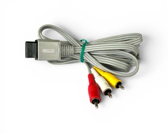 Original Nintendo Wii AV Cable Composite Video & Stereo Audio Cord RVL-009 OEM