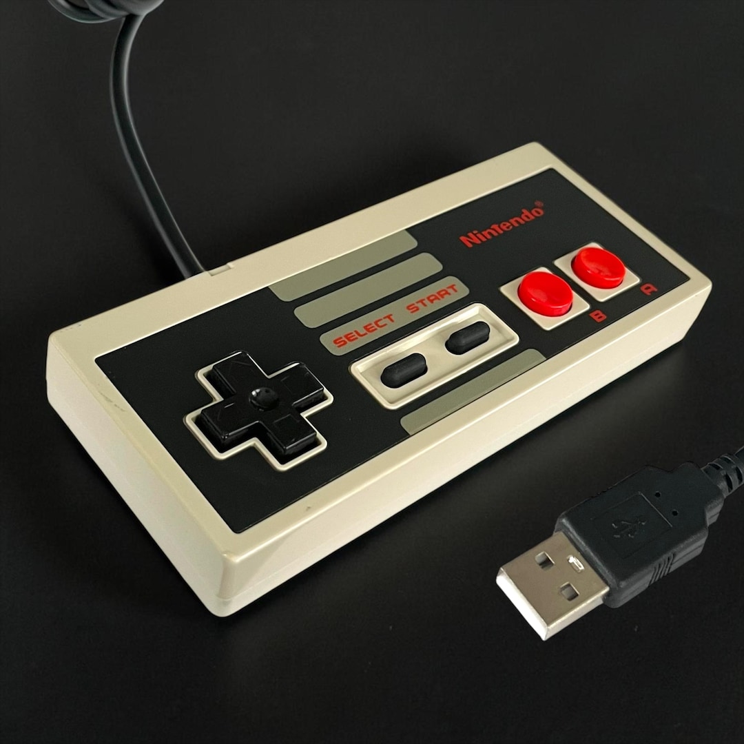 Nes Racing Pad NES USB Controller: Authentic Shell, New Pads - Retro Pc/mac Gamepad - Etsy