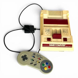 Famicom to SNES Controller Adapter Cable – Retro FC to Super Nintendo Gamepad Converter for original Family Computer – Player 1 Port Side