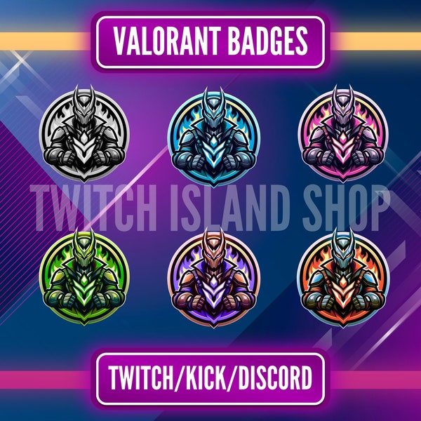 Val-Orant Twitch Badges Pack Featuring Characters, Cute, Anime, And Game Badges. Perfect For Adding A Touch Of Flair To Your Twitch Channel!