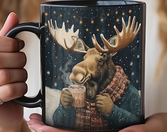 Vintage Moose Mug Handcrafted Pottery Coffee Cup - Etsy