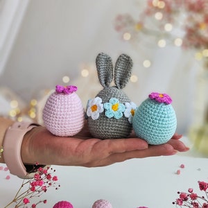 Häkelanleitungen Osterhase und Häkelei, Osterhäkeln Zwerge, Amigurumi Häkelanleitung, Osterdeko gehäkelt Bild 9