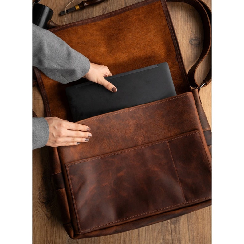 Leather Laptop Bag,leather Document Bag,waterproof Leather Bag,office