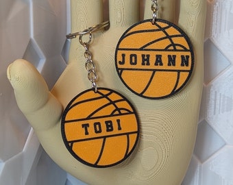 Basketball pendant / customizable keychain / backpack pendant