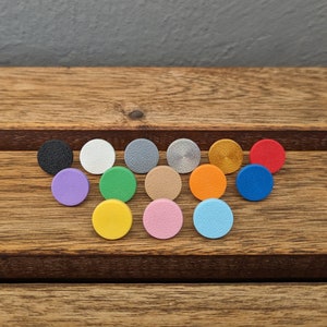 Colorful round simple stud earrings / plate stud earrings in different colors image 1