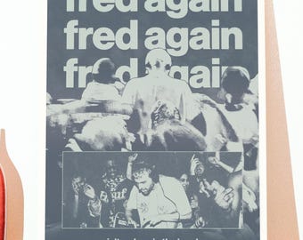 Fred Again 'USB' Poster for Bedroom, Unframed A4/A3/A2/A1, Wall
