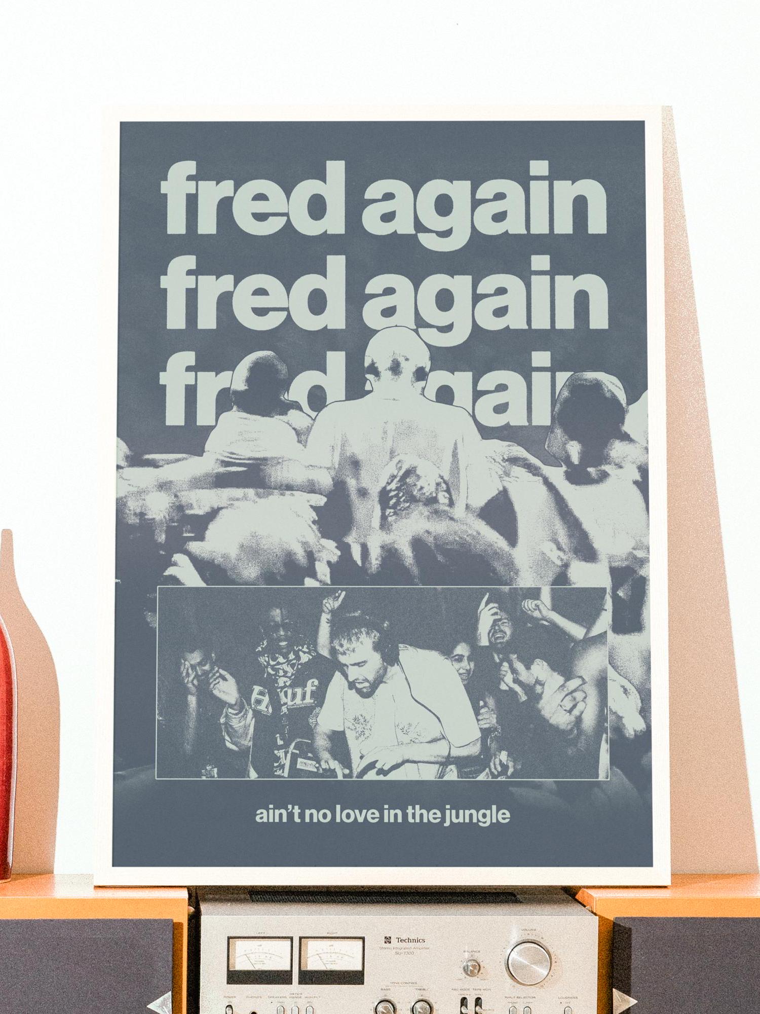 Fred Again 'USB' Poster for Bedroom, Unframed A4/A3/A2/A1, Wall