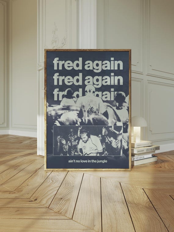 Fred Again 'USB' Poster for Bedroom, Unframed A4/A3/A2/A1, Wall