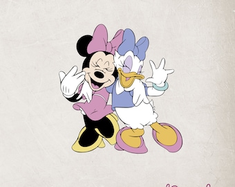 Mouse and Duck Besties SVG PNG, Theme Park Trip (Digital File)
