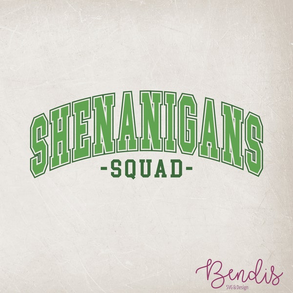 Shenanigans Squad Svg, Shenanigans Png, St Patrick Svg, Lucky Day Svg, St Patrick Shirt Design Svg, Retro St Patrick Svg