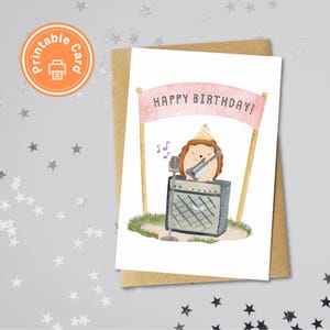Tarjeta de cumpleaños, descarga digital, tarjeta de cumpleaños imprimible, tarjeta imprimible, para imprimir en casa, mejor amigo, mensaje divertido y sincero, el mejor regalo