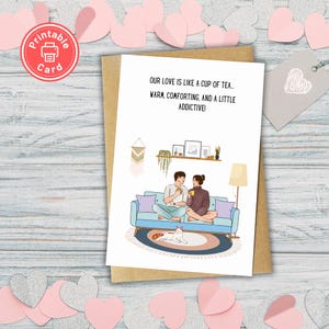 Valentinstagskarte, Liebesbriefe, Grußkarten, Liebeskarten, digitaler Download, druckbare Karte, Print at Home, Romantische Geschenke, Beste Paare