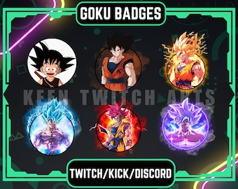 Go-ku Badges For Twitch | Sub & Bit Badges | Anime\Manga Sub Badges | Stream Badges | Discord Badges | Kick Badges.