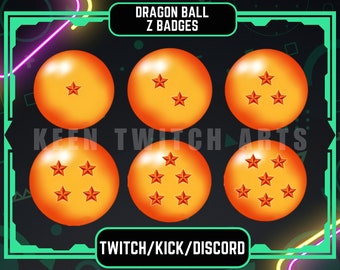 Dragon-Ball-Z | Twitch Bit / Sub Badges | Instant Download | Ready-Made Stream Graphics for Streamers of All Levels.