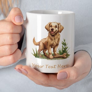 Personalized Cute Dog Design Mug, Personalized Mug, Artistic Mug, Animal Mug, Gift Ideas, Christmas Present, Gift for Her, Gift