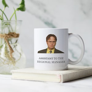 Funny Dwight Schrute Mug - Assistant to the Regional Manager | The Office TV Show Gift | Unique Coffee Mug for Fans of The Office