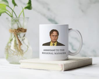Funny Dwight Schrute Mug - Assistant to the Regional Manager | The Office TV Show Gift | Unique Coffee Mug for Fans of The Office