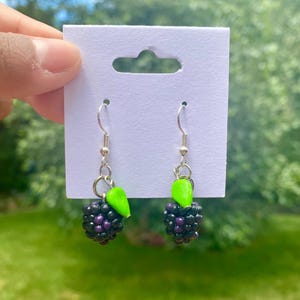 Blackberry Dangle Earrings