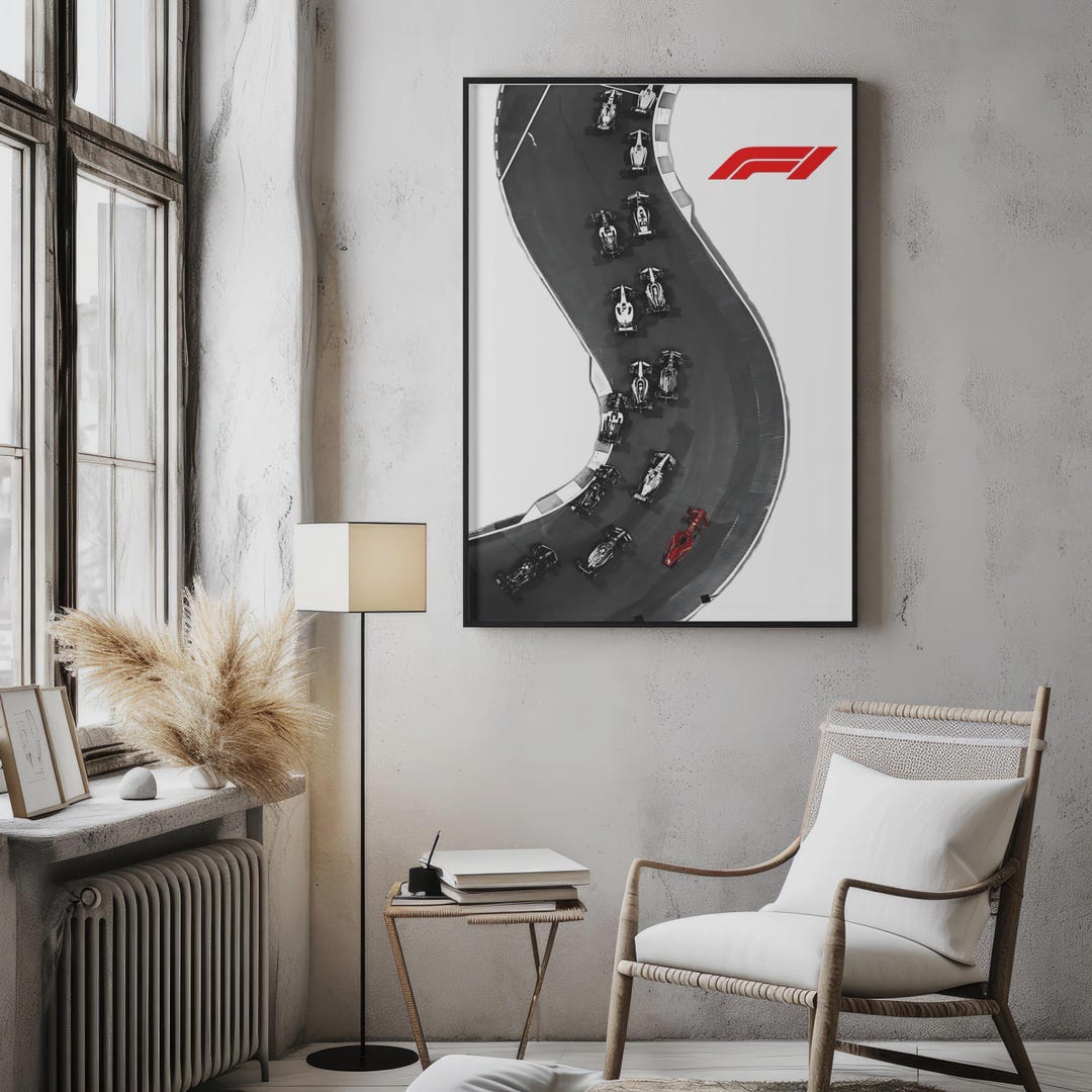 F1 Racing Car Poster: Motorsport Wall Art for Fan Gifts - Etsy