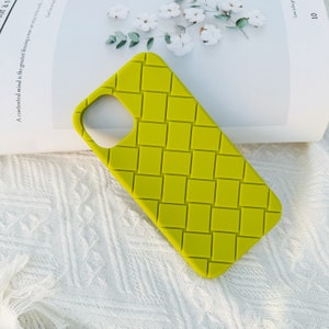Soft Braided Silicone Super Soft Protective Case iPhone 15 14 13 12 11 Pro Max Case iPhone X XS Max iPhone XR Case iPhone 7 8 iPhone SE Green