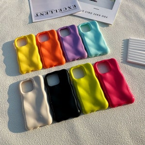 Wavy liquid texture candy color iPhone 14 13 12 11 case iPhone Pro case Pro Max Case iPhone XR iPhone Case XS Max case iPhone 7 8 Case