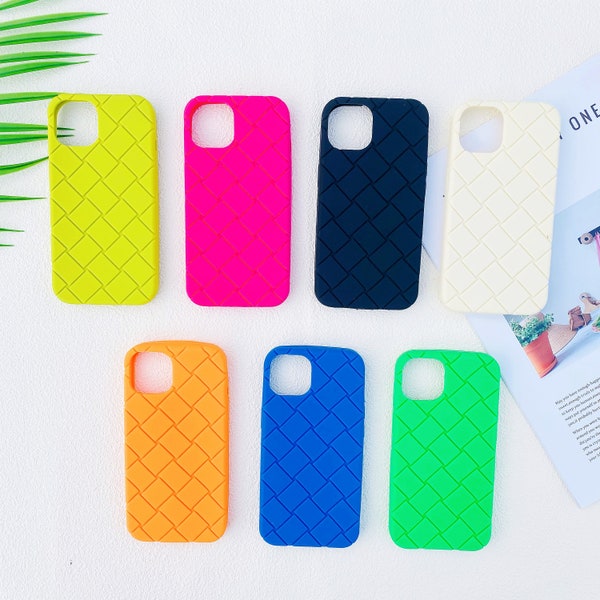 Soft Braided Silicone Super Soft Protective Case iPhone 15 14 13 12 11 Pro Max Case iPhone X XS Max iPhone XR Case iPhone 7 8 iPhone SE